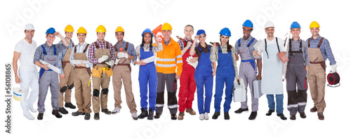 Photo: Group Of Construction Workers Group Of Construction Workers