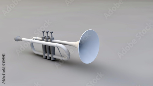 Illustration: 3D Trompet - trumpet 3D Trompet - trumpet