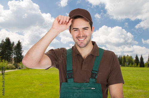 Photo: Portrait Of Male Gardener Portrait Of Male Gardener