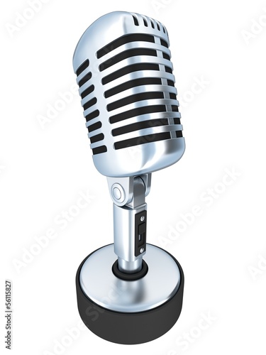 Illustration: Table Microphone isolated Table Microphone isolated