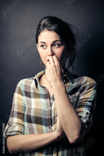 Photo: thoughtful woman thoughtful woman