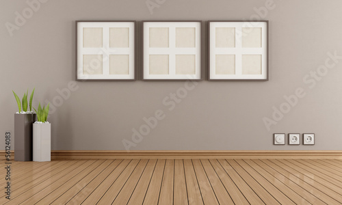 Illustration: Empty modern room Empty modern room