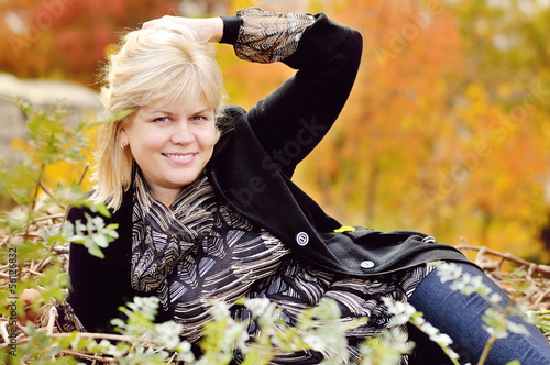Photo: woman in fall woman in fall