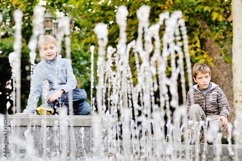 Photo: boys near waterworks boys near waterworks
