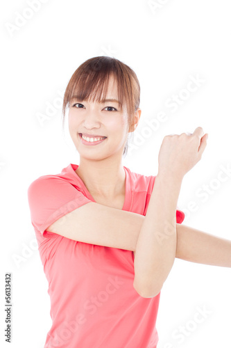 Photo: ストレッチする女性 ストレッチする女性