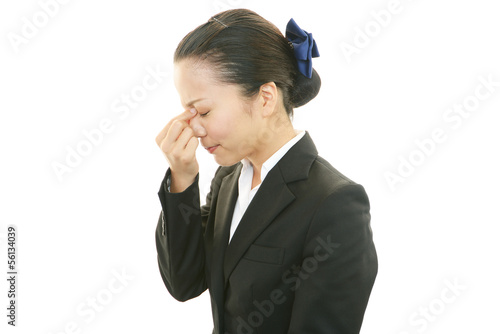 Photo: 疲れているOL 疲れているOL