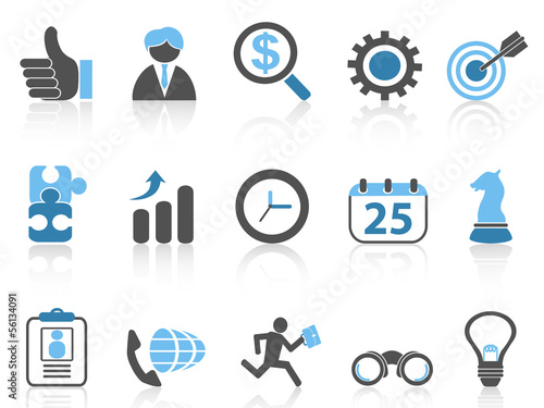 Vector: business icons set,blue series business icons set,blue series