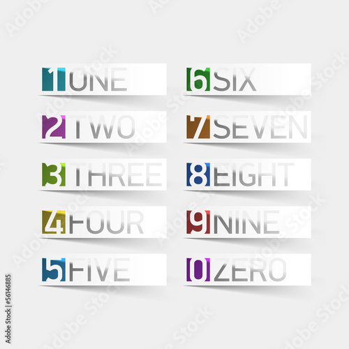 Vector: Infographics number options template Infographics number options template