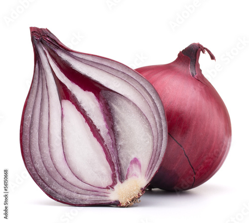 Photo: red onion bulb half red onion bulb half