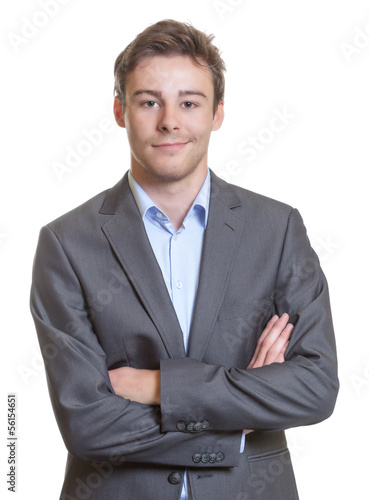 Photo: Smart businessman in a grey suit Smart businessman in a grey suit