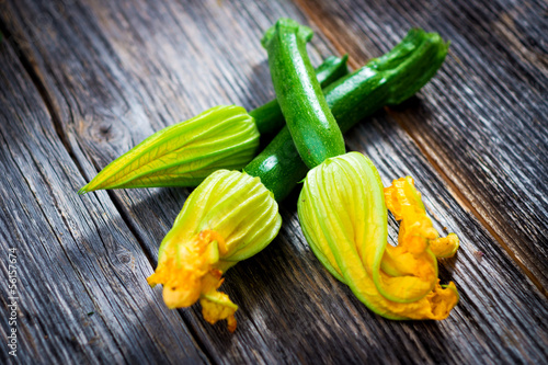 Photo: Zucchini with flowers Zucchini with flowers