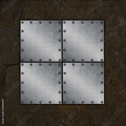 Illustration: Grunge metal background Grunge metal background