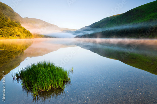 Photo: Twilight at mountain lake Twilight at mountain lake