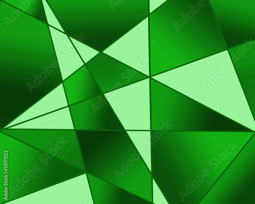 Illustration: 緑のステンドグラス模様 緑のステンドグラス模様