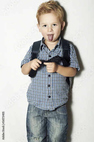 Photo: funny little kid.fashion children.emotion.like a Einstein funny little kid.fashion children.emotion.like a Einstein