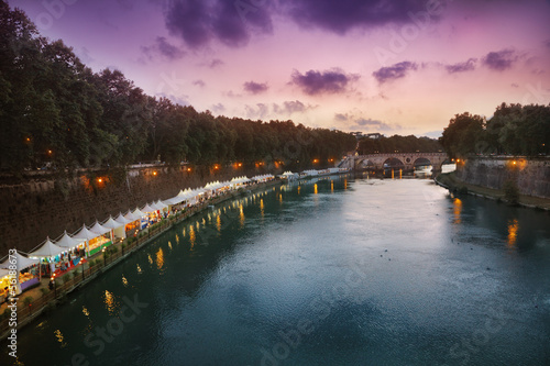 Photo: rastevere view at dusk rastevere view at dusk