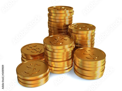 Illustration: Stacked coins Stacked coins