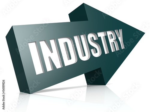 Illustration: Industry blue arrow Industry blue arrow