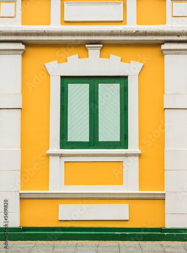 Photo: Classic Wooden Window of Historical Building, Bangkok Classic Wooden Window of Historical Building, Bangkok