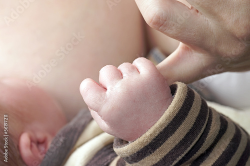 Photo: Hand von einem Baby Hand von einem Baby