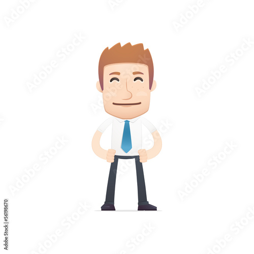 Vector: office worker in various poses for use in advertising, office worker in various poses for use in advertising,