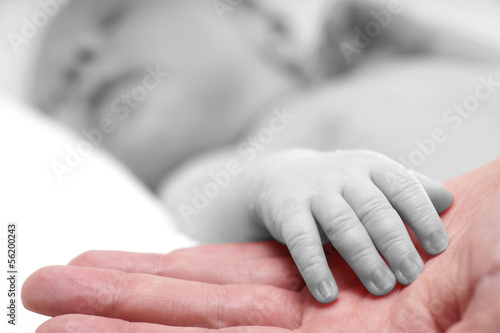 Photo: Hand von einem Baby Hand von einem Baby