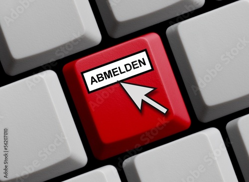Illustration: Online Abmelden Online Abmelden