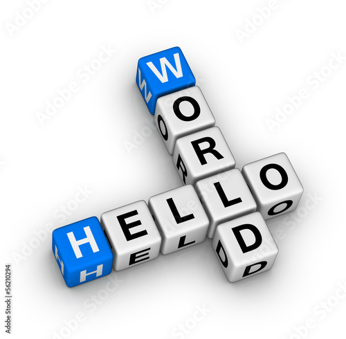Illustration: hello world hello world