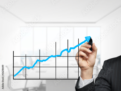 Photo: hand drawing graph hand drawing graph