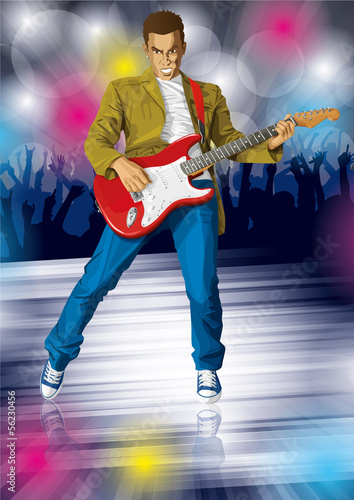 Vector: Punk With The Guitar Punk With The Guitar