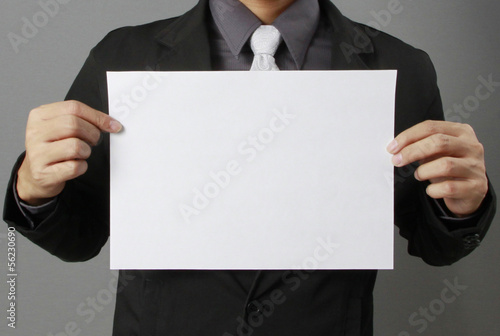 Photo: holding the a4 paper holding the a4 paper