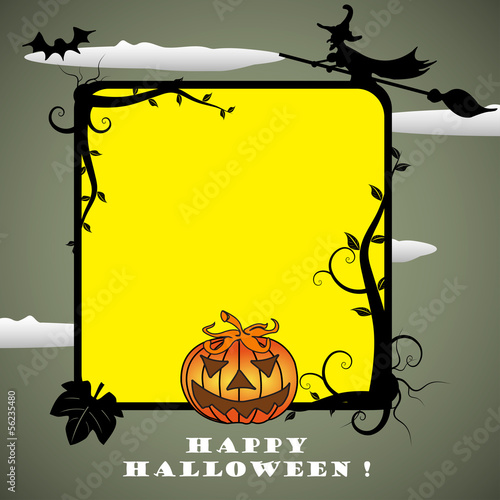 Vector: Halloween frame Halloween frame