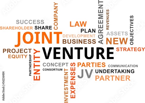 Vector: word cloud - joint venture word cloud - joint venture