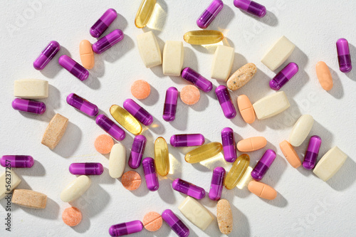 Photo: Recreational Drugs - handful of pills Recreational Drugs - handful of pills