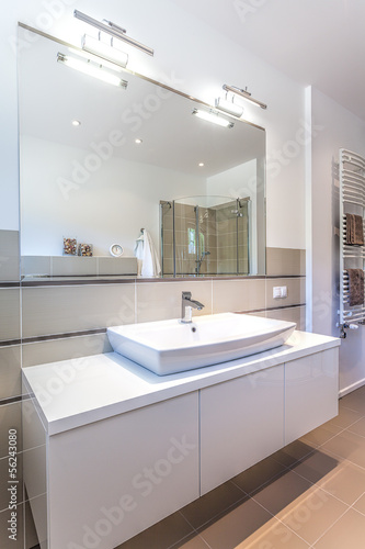 Photo: Bright space - modern ladies room Bright space - modern ladies room