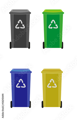 Vector: waste container waste container