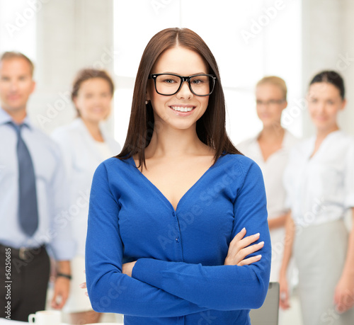 Photo: smiling businesswoman smiling businesswoman