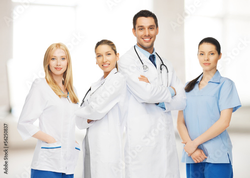 Photo: young team or group of doctors young team or group of doctors