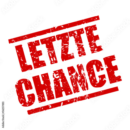 Vector: stempel eckig letzte chance I stempel eckig letzte chance I