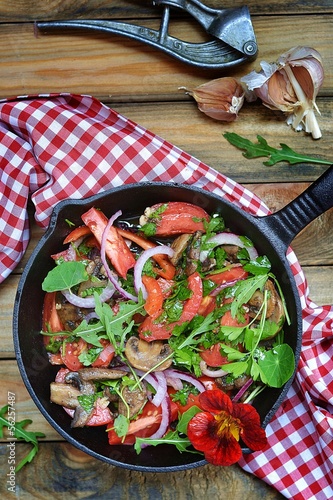 Photo: mushrooms salad mushrooms salad