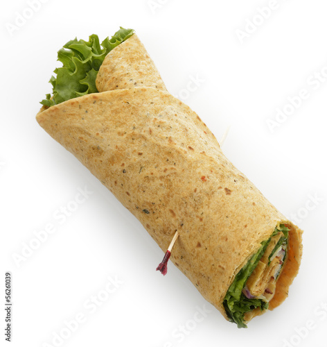 Photo: Turkey Wrap Sandwich Turkey Wrap Sandwich