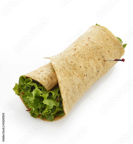 Photo: Turkey Wrap Sandwich Turkey Wrap Sandwich