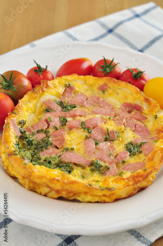 Photo: Omlette mit Schinken und Tomaten Omlette mit Schinken und Tomaten
