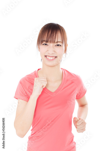 Photo: 走る女性 走る女性