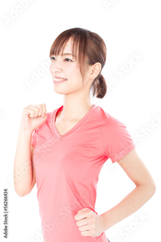 Photo: 走る女性 走る女性