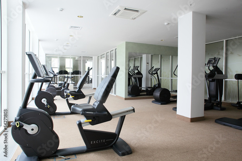 Photo: bright gym with a lot of windows bright gym with a lot of windows
