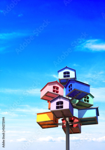 Photo: Colorful nesting boxes Colorful nesting boxes