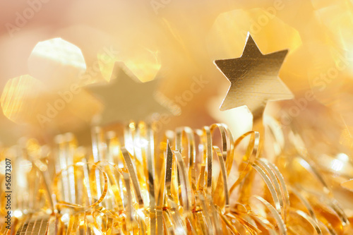 Photo: background in gold with star background in gold with star