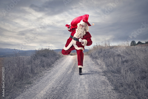 Photo: fast Santa Claus fast Santa Claus