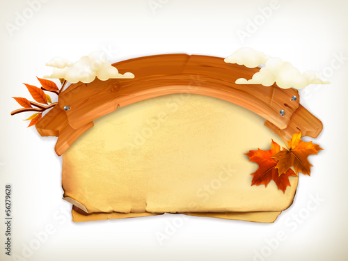 Vector: Autumn card Autumn card